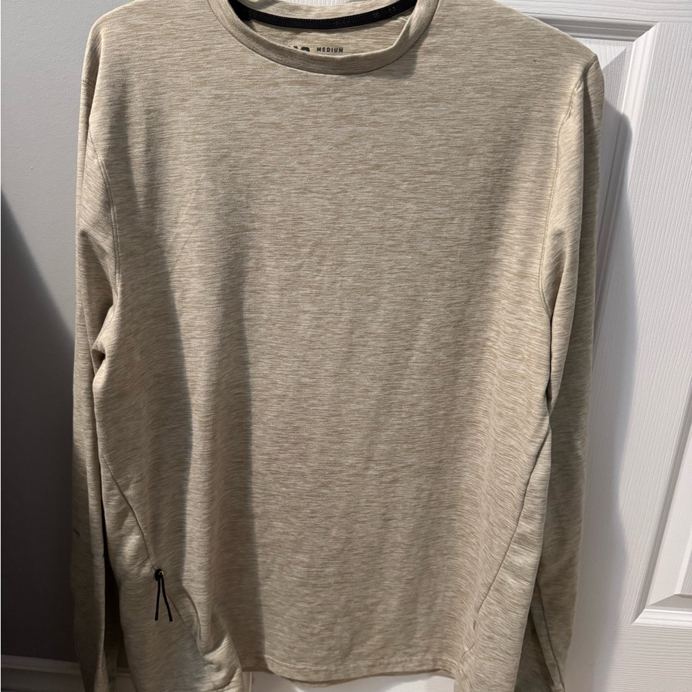 Men's VRST Beige Long Sleeve Shirt